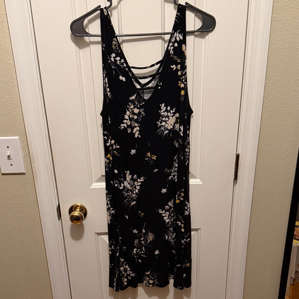 Maurices Black Floral Midi Dress